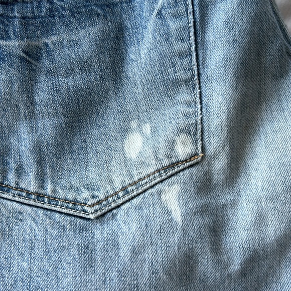 🌻4/$20 Madewell Distressed Bleached Cotton Jean Shorts Size 29 - Picture 13 of 16